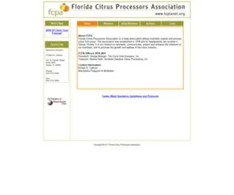 FCplanet.org(Florida Citrus Processors Association) Screenshot