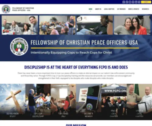 Fcpo.org(Fellowship of Christian Peace Officers) Screenshot