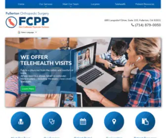 FCPpfullertonortho.com(Our focus) Screenshot