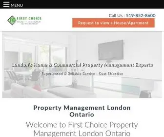 FCpropertymanagement.ca(First Choice Property Management) Screenshot