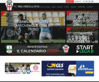 FCprovercelli.it(Benvenuto in F.C) Screenshot