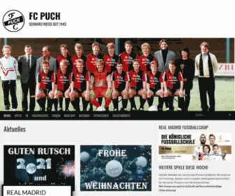 Fcpuch.com(FC Puch seit 1945) Screenshot