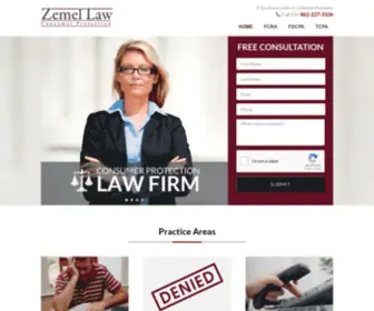 Fcra-Attorney.com(Zemel Law Consumer Protection) Screenshot