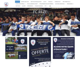 Fcreze.fr(FC REZE) Screenshot