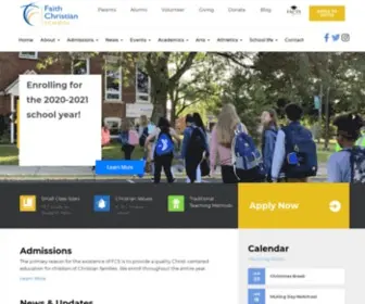 FCslions.org(Christ-centered education) Screenshot