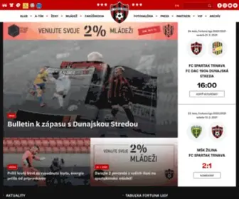 FCspartaktrnava.com(FC Spartak Trnava) Screenshot