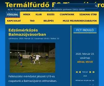 FctiszaujVaros.hu(Termálfürdő) Screenshot