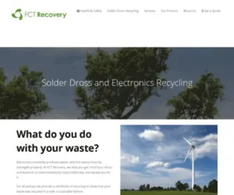 FCtrecovery.com(Solder Dross and Electronics Recycling) Screenshot