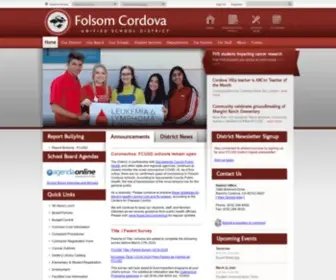 Fcusd.org(Folsom Cordova Unified School District) Screenshot