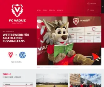 Fcvaduz.li(FC Vaduz) Screenshot