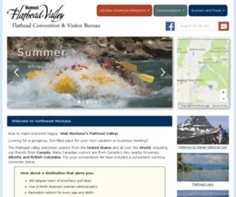 FCVB.org(Montana's Flathead Convention and Visitors Center Official Site) Screenshot