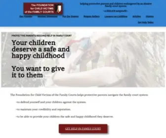 FCVFC.org(The Foundation for Child Victims of the Family Courts) Screenshot