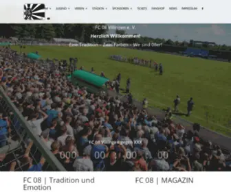 Fcvillingen.de(FC 08 Villingen e.V) Screenshot