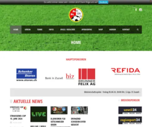 Fczuzwil.ch(FC Zuzwil FC Zuzwil) Screenshot
