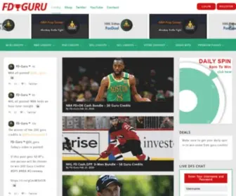FD-Guru.com(NBA, NFL, MLB Daily Fantasy Lineups) Screenshot