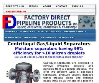 FD-Separators.com(Centrifugal Gas/Liquid Separators) Screenshot