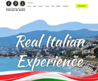 Fda-Sanremo.com(Italian language school in Italy) Screenshot