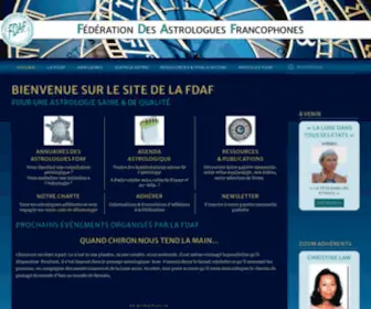 Fdaf.org(Fédération Des Astrologues Francophones) Screenshot