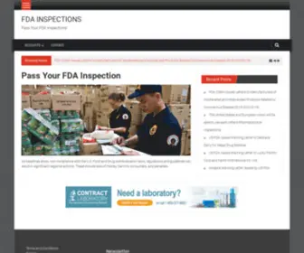 Fdainspections.com(FDA) Screenshot