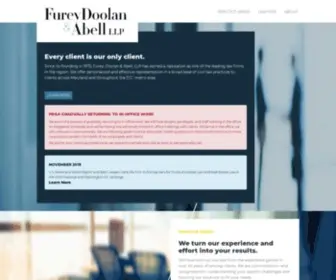 Fdalaw.com(Furey, Doolan & Abell, LLP) Screenshot