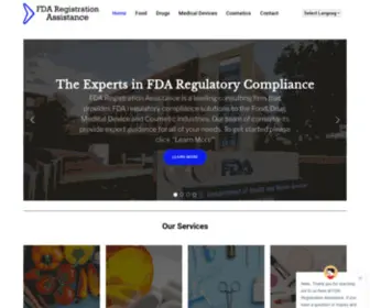 Fdaregistrationassistance.com(FDA Registration Renewal) Screenshot