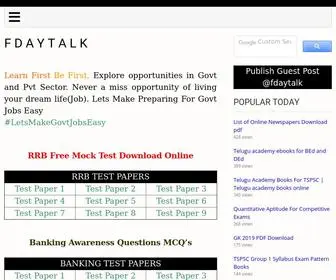 Fdaytalk.com(Best Online Free Learning Website in India) Screenshot