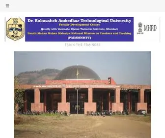 FDC-Dbatu.in(Faculty Devlopment Center at DBATU under PMMMNMTT) Screenshot