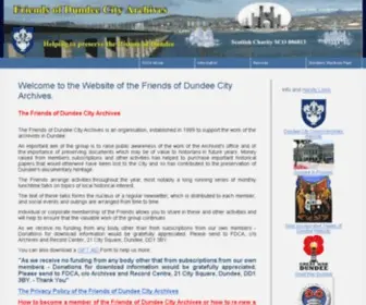 Fdca.org.uk(The Friends of Dundee City Archives) Screenshot