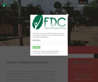 FDC.org.mz(Fundação para o Desenvolvimento da Comunidade) Screenshot