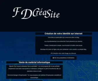 FDcreasite.com(FD CréaSite) Screenshot