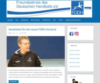 FDDH.de(Freundeskreis des Deutschen Handballs e.V) Screenshot