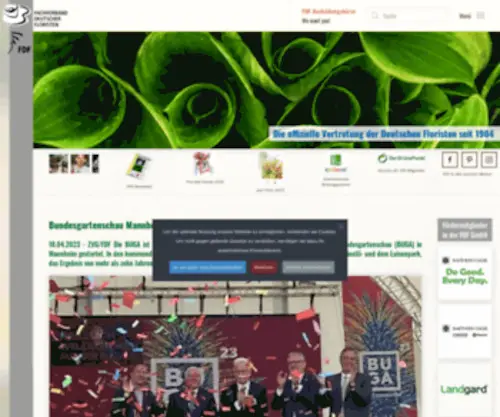FDF.de(Fachverband Deutscher Floristen) Screenshot