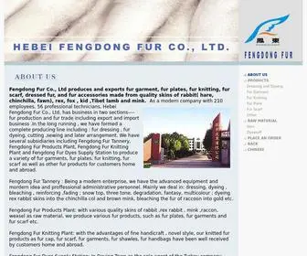 Fdfur.com(Hebei Fengdong fur co) Screenshot