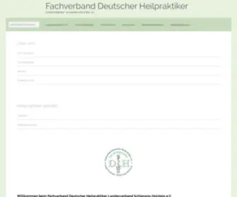 FDH-SH.de(Fachverband Deutscher Heilpraktiker) Screenshot