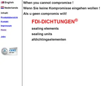 Fdi-Dichtungen.com(Domain reserved) Screenshot