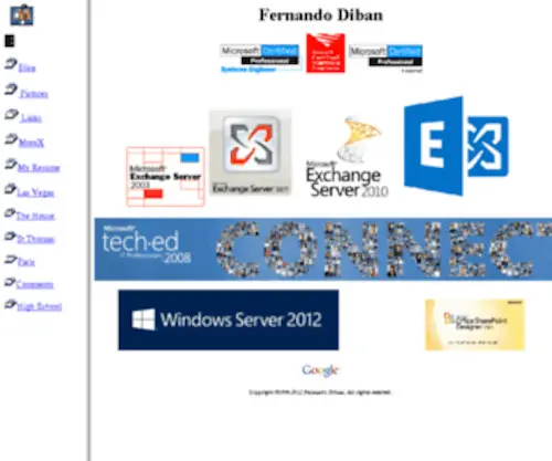 Fdiban.com(Fernando&#039;s Page) Screenshot