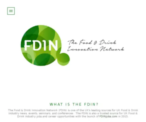 Fdin.co.uk(Food & Drink Innovation Network) Screenshot