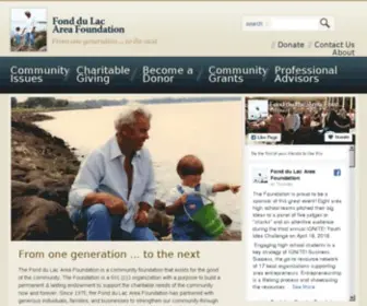 Fdlareafoundation.com(Fond du Lac Area Foundation) Screenshot