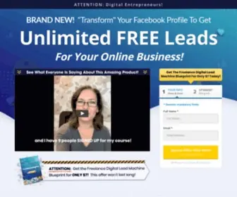 Fdleadmachine.com(Get Instant Access To The Freelance Digital Lead Machine Blueprint For Only $7 Today) Screenshot