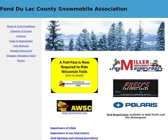 FDLsnowmobileassn.com(Fond Du Lac County Snowmobile Association) Screenshot