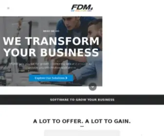 FDM4.com(Business Software Solutions to Grow Your Business) Screenshot