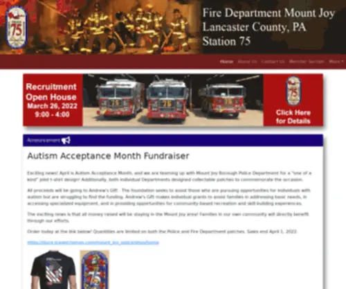 FDMJ.com(Fire Department Mount Joy) Screenshot