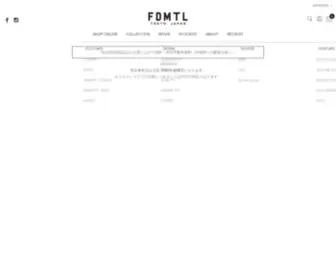 FDMTL.com(Born from the concept of clothes that create sentimental value. FDMTL) Screenshot