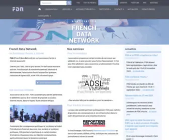 FDN.fr(Fournisseur d'Accès à Internet associatif depuis 1992) Screenshot
