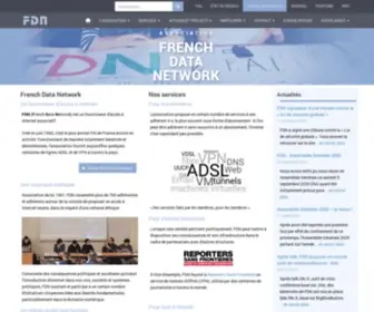 FDN.org(Fournisseur d'Accès à Internet associatif depuis 1992) Screenshot