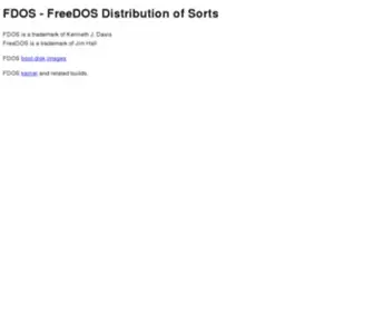 Fdos.org(FreeDOS Distribution of Sorts) Screenshot