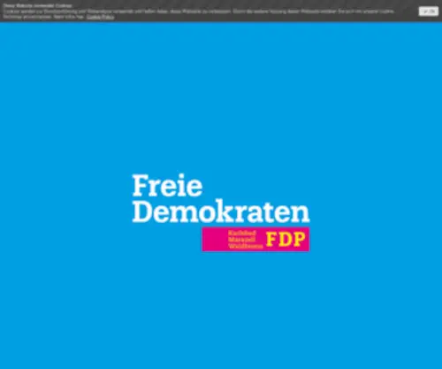 FDP-Karlsbad.de(Zustimmung der Cookies) Screenshot
