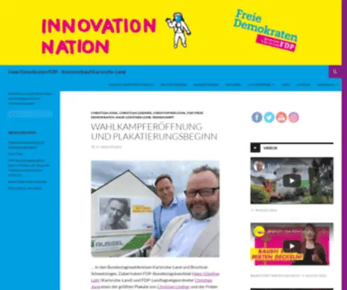 FDP-Karlsruhe-Land.de(Freie Demokraten FDP) Screenshot