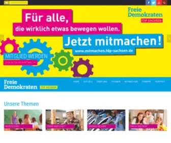 FDP-Sachsen.de(Startseite) Screenshot