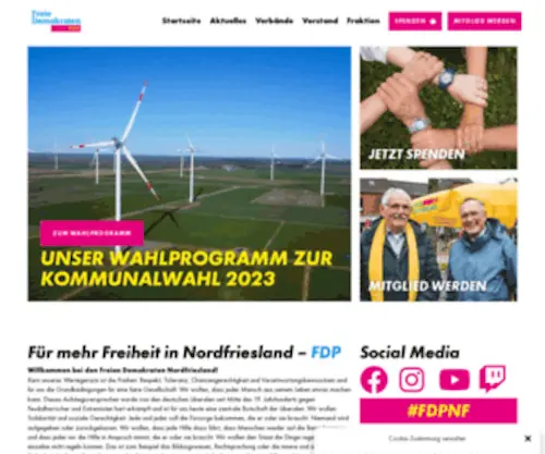 FDP-SYLT.de(FDP Nordfriesland) Screenshot